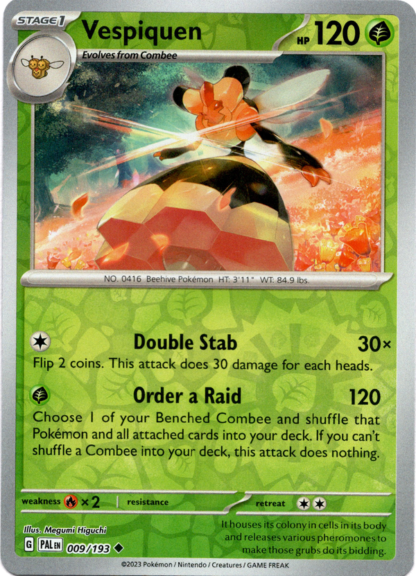 Vespiquen - 009/193 - Paldea Evolved - Reverse Holo - Card Cavern