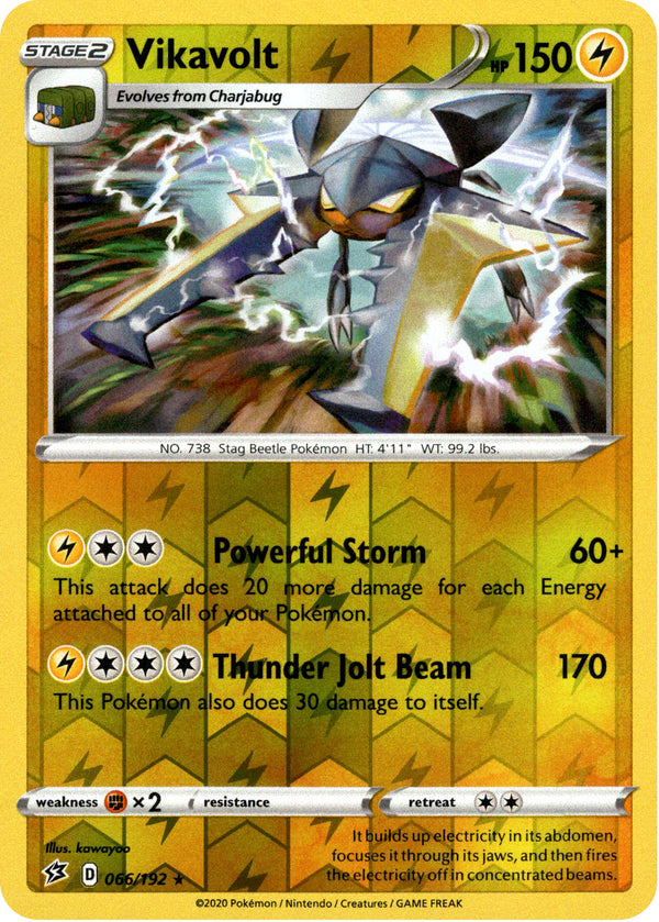 Vikavolt - 66/192 - Rebel Clash - Reverse Holo - Card Cavern