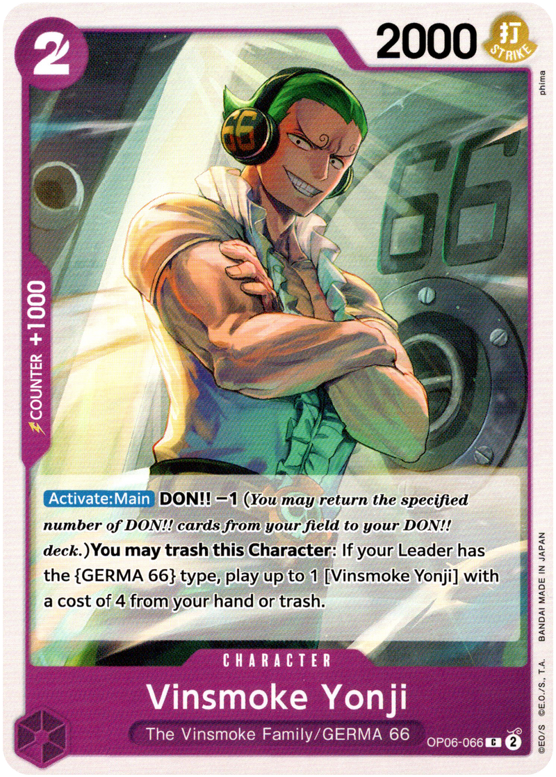 Vinsmoke Yonji (066) - OP06-066C - Wings of the Captain - Card Cavern