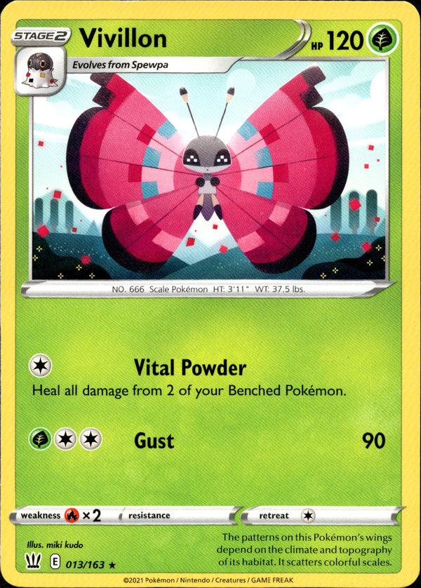 Vivillon - 013/163 - Battle Styles - Card Cavern