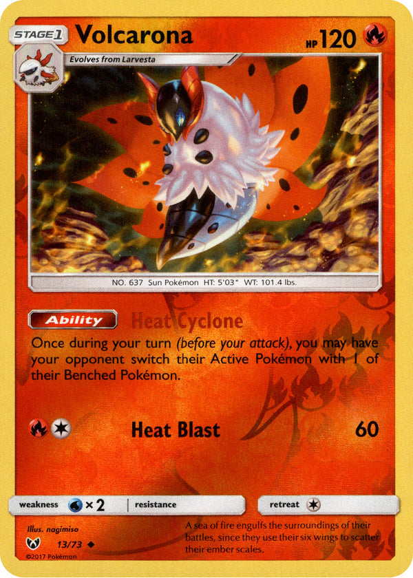 Volcarona - 13/73 - Shining Legends - Reverse Holo - Card Cavern