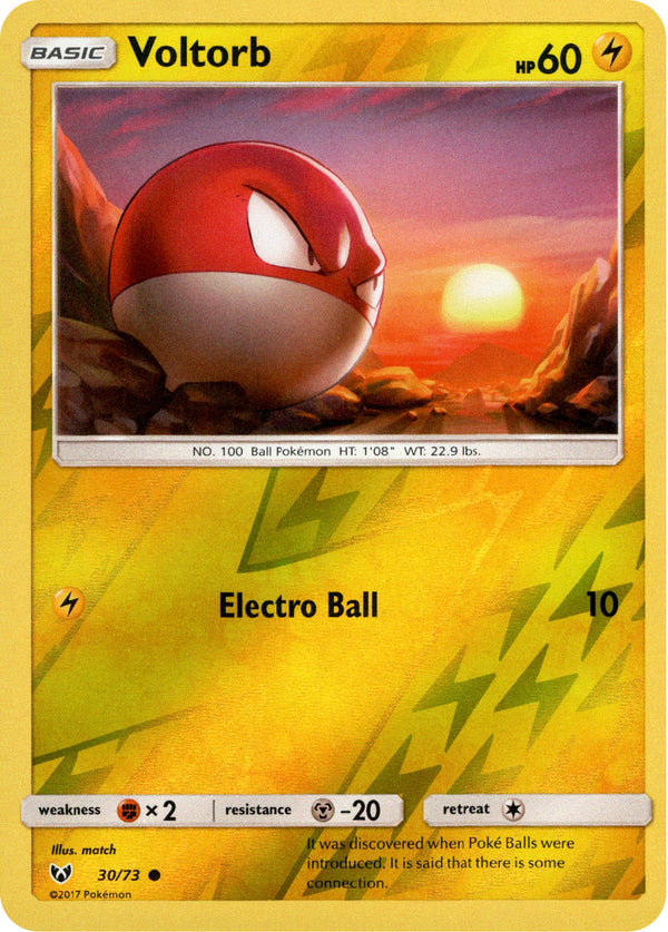 Voltorb - 30/73 - Shining Legends - Reverse Holo - Card Cavern