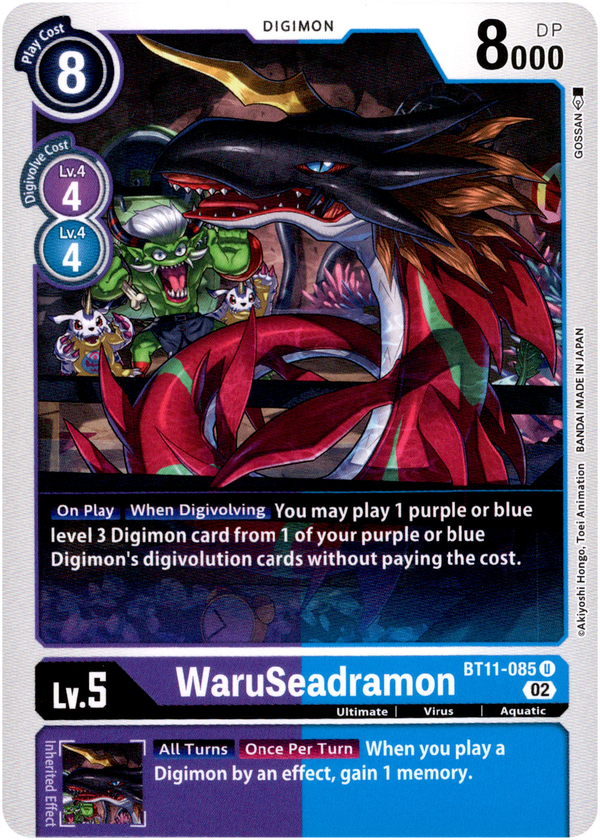 WaruSeadramon - BT11-085 U - Dimensional Phase - Card Cavern