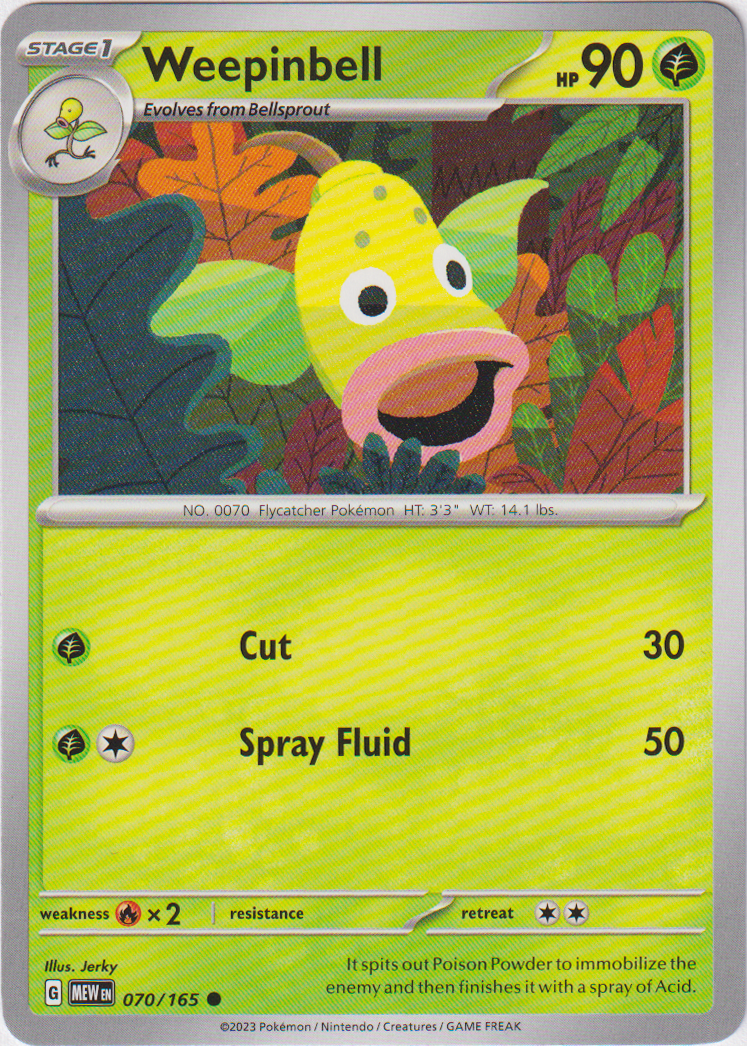 Weepinbell - 070/165 - Scarlet & Violet 151 - Card Cavern