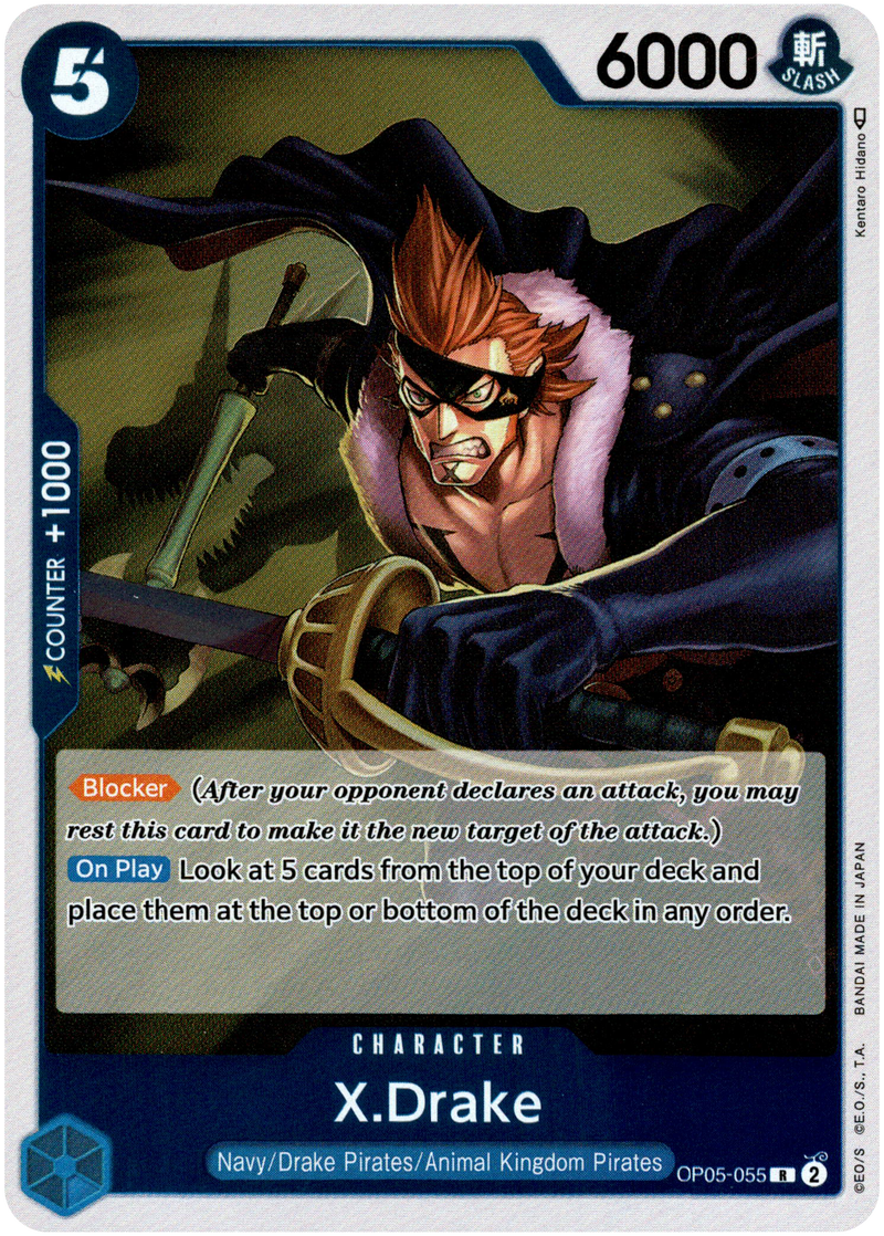 X.Drake - OP05-055 - Awakening of the New Era - Foil - Card Cavern