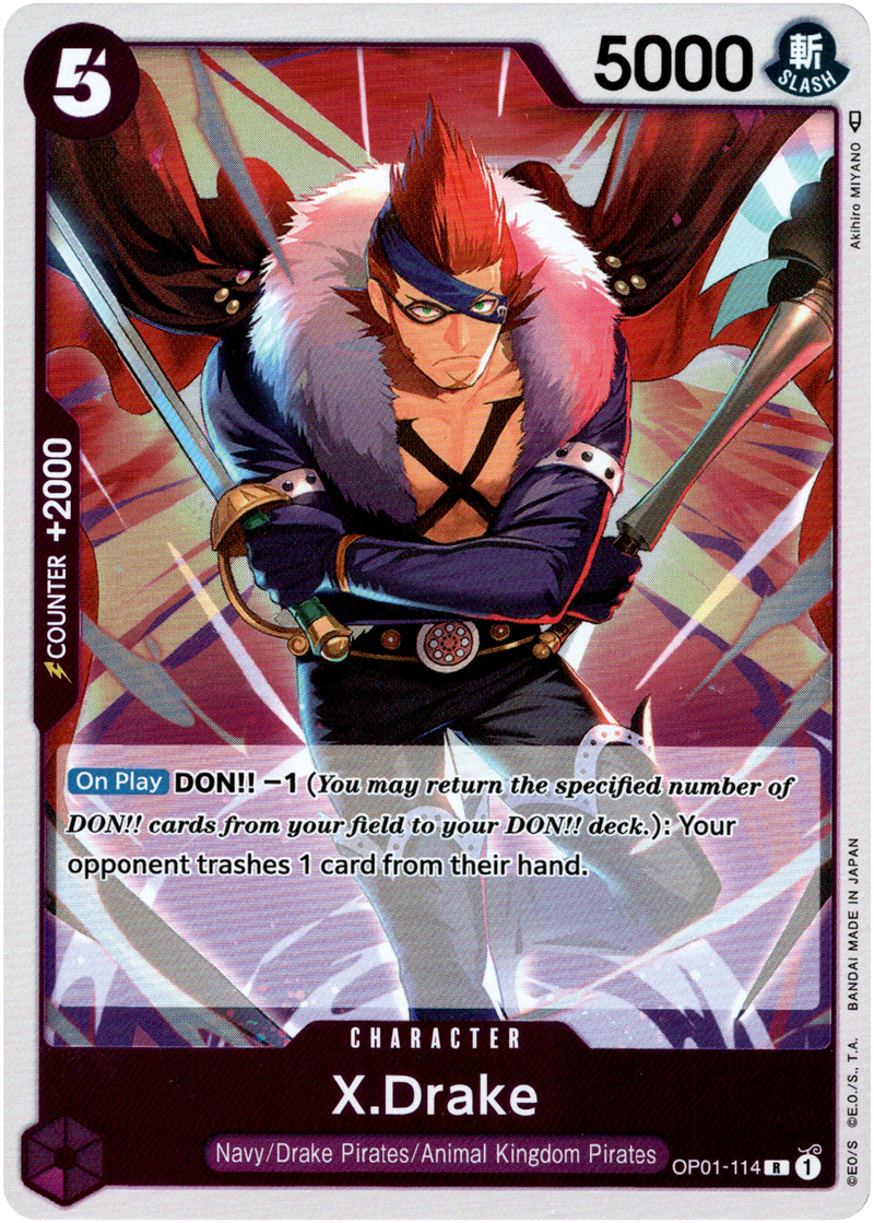 X.Drake - OP01-114 R - Romance Dawn - Foil - Card Cavern