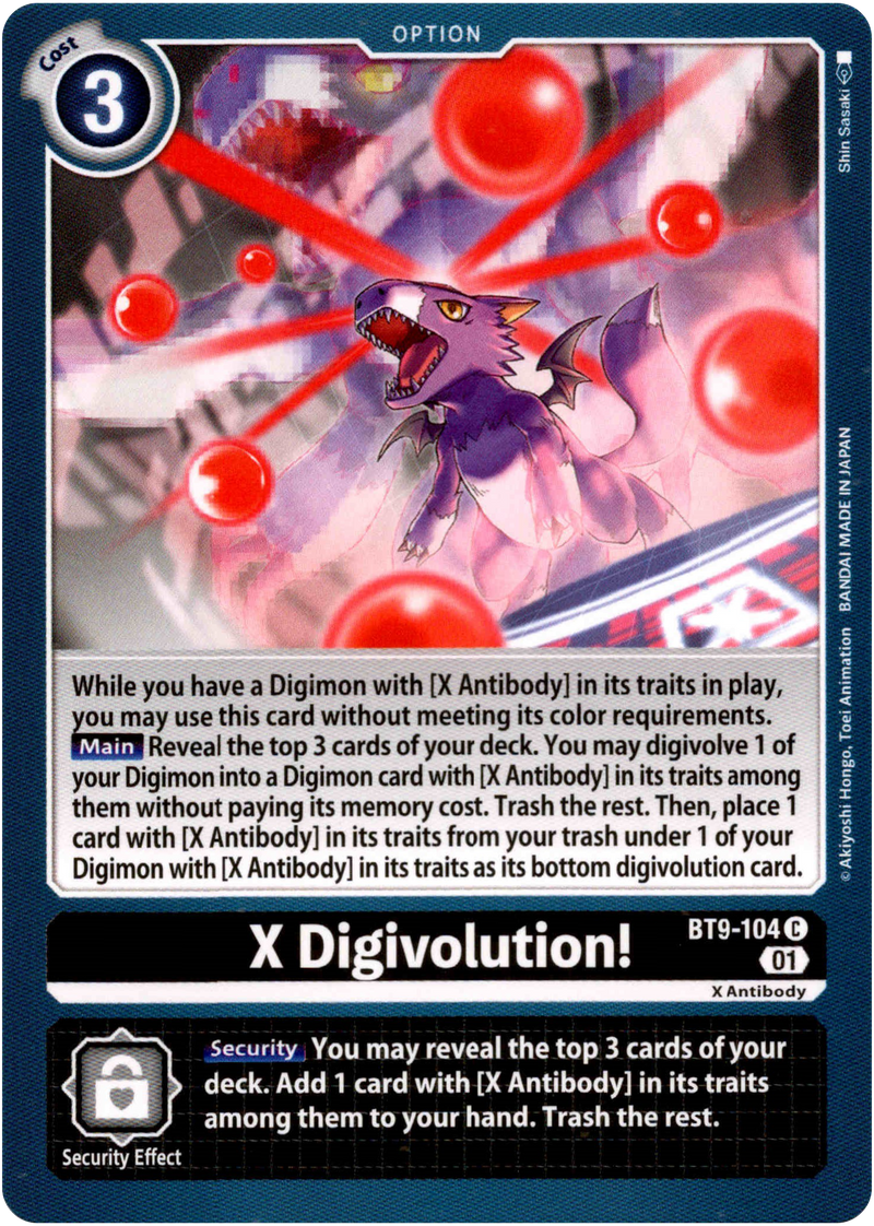 X Digivolution! - BT9-104 C - X Record - Card Cavern