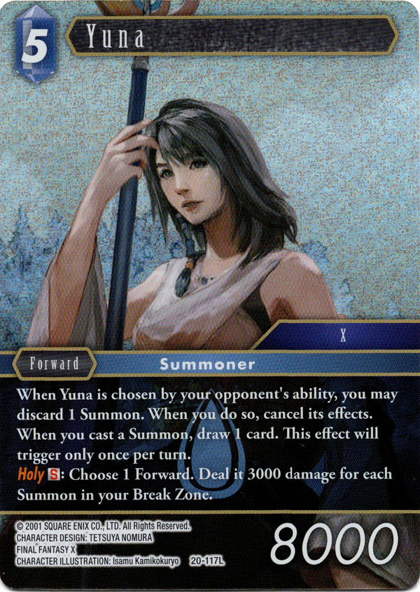 Yuna - 20-117L - Dawn of Heroes - Foil - Card Cavern