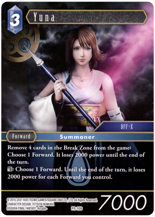 Yuna - PR-109 - Final Fantasy Promo - Card Cavern