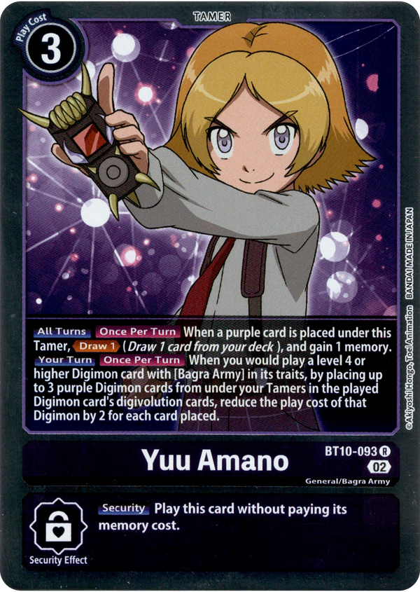 Yuu Amano - BT10-093 R - Xros Encounter - Foil - Card Cavern