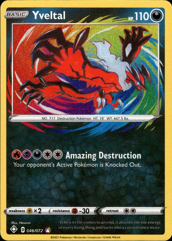 Yveltal - 046/072 - Shining Fates - Holo - Card Cavern