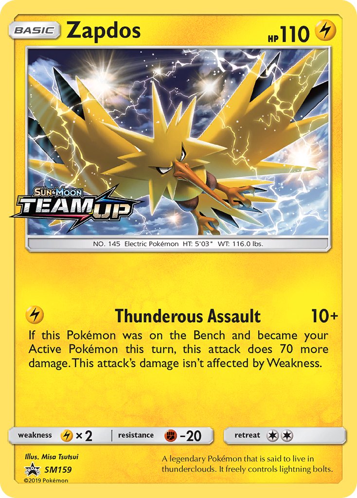 Zapdos Prerelease - SM159 - Sun & Moon Promo - Card Cavern