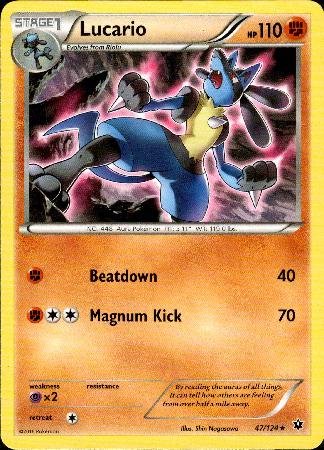 Lucario - 47/124 - Fates Collide - Card Cavern