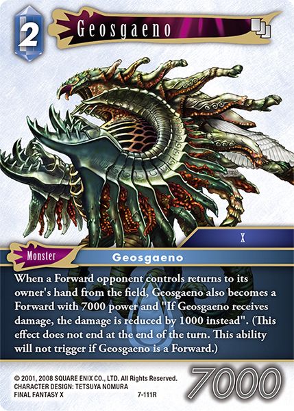 Geosgaeno - 7-111R - Opus VII - Card Cavern