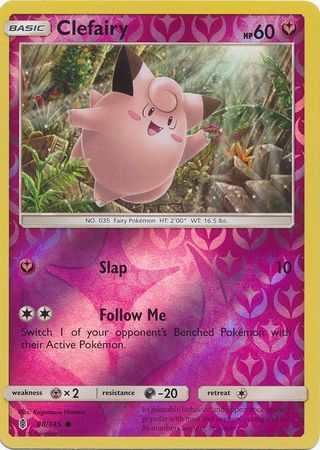 Clefairy - 88/145 - Guardians Rising - Reverse Holo - Card Cavern