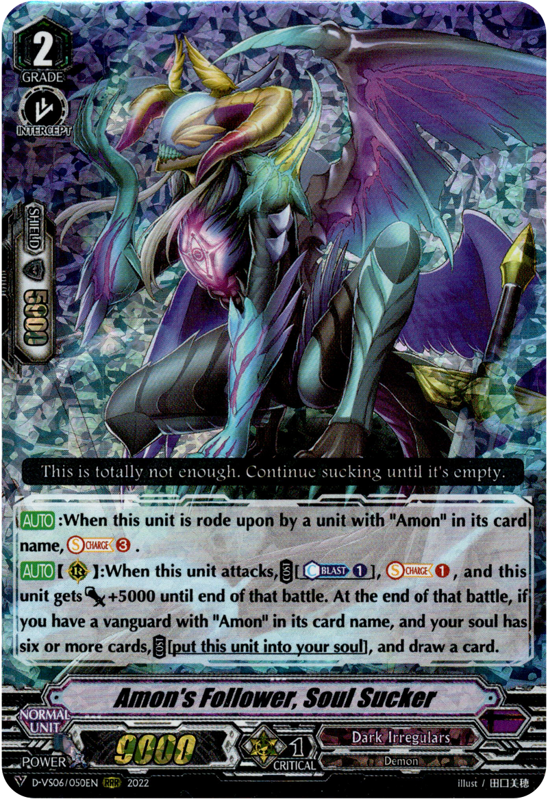 Amon's Follower, Soul Sucker - D-VS06/050EN - V Clan Collection Vol.6 - Foil - Card Cavern