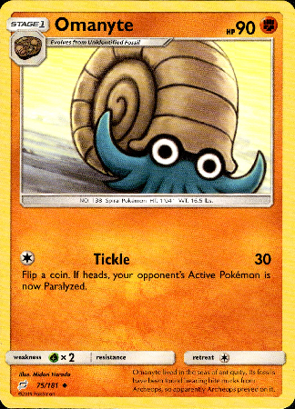 Omanyte - 75/181 - Team Up - Card Cavern