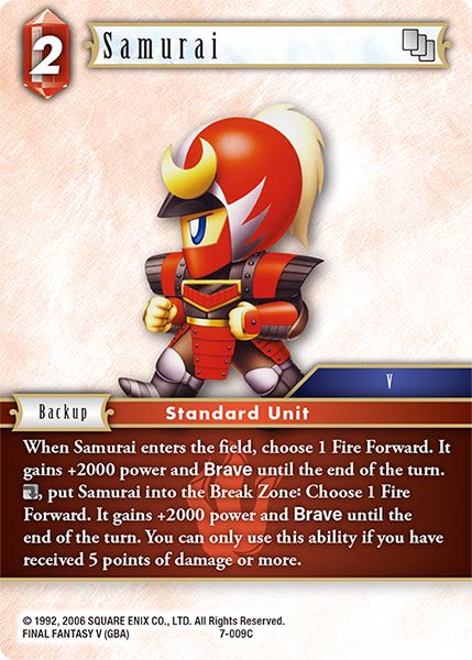 Samurai - 7-009C - Opus VII - Foil - Card Cavern