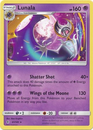 Lunala - 61/145 - Guardians Rising - Card Cavern