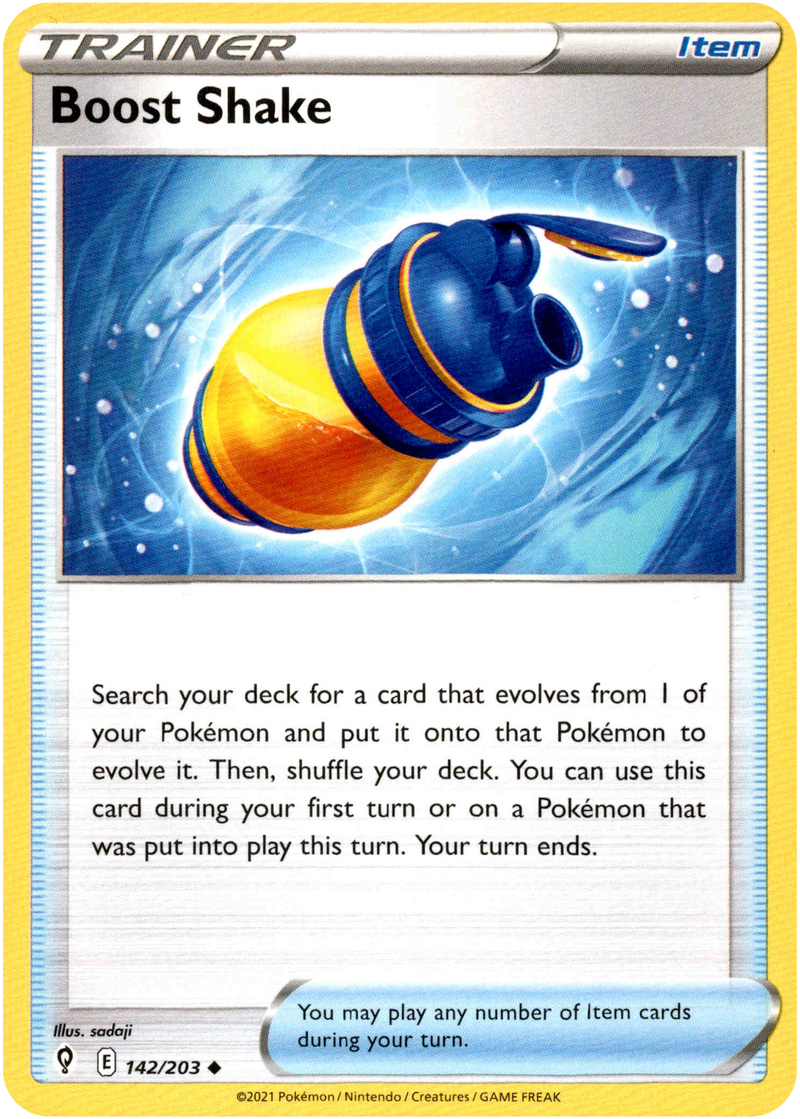 Boost Shake - 142/203 - Evolving Skies - Card Cavern