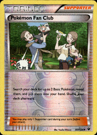 Pokémon Fan Club - 107/124 - Fates Collide - Reverse Holo - Card Cavern