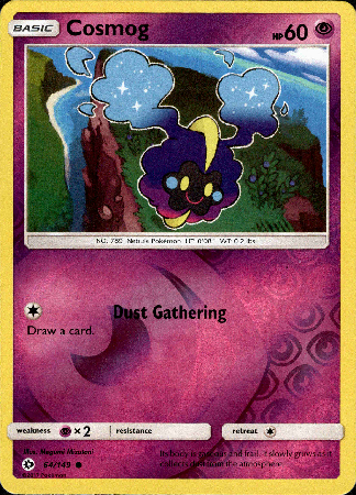 Cosmog - 64/149 - Sun and Moon Base - Reverse Holo - Card Cavern