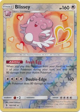 Blissey - 102/145 - Guardians Rising - Reverse Holo - Card Cavern