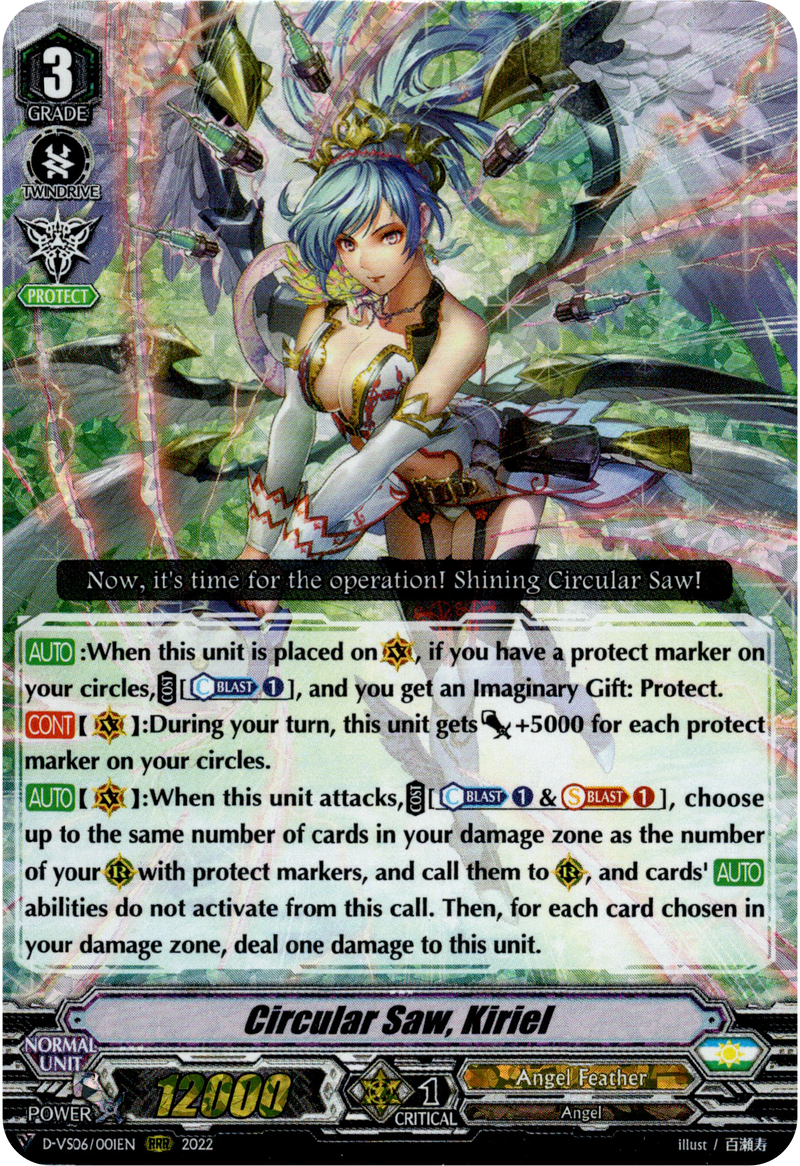 Circular Saw, Kiriel - D-VS06/001EN - V Clan Collection Vol.6 - Foil - Card Cavern