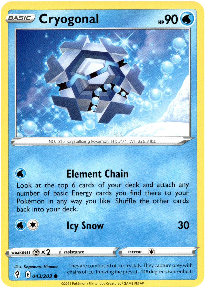 Cryogonal - 043/203 - Evolving Skies - Card Cavern