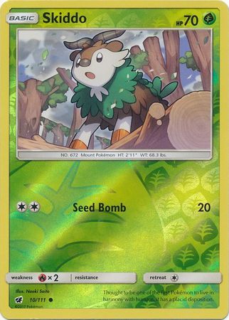 Skiddo - 10/111 - Crimson Invasion - Reverse Holo - Card Cavern