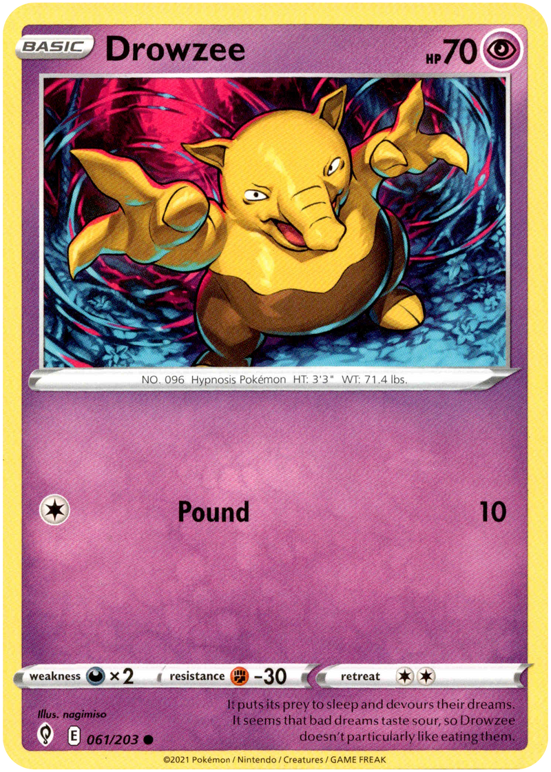 Drowzee - 061/203 - Evolving Skies - Card Cavern