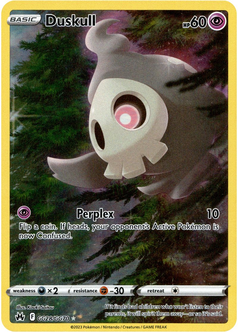 Duskull - GG28/GG70 - Crown Zenith - Holo - Card Cavern