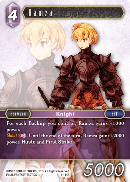 Ramza - 1-144R - Opus I - Foil - Card Cavern