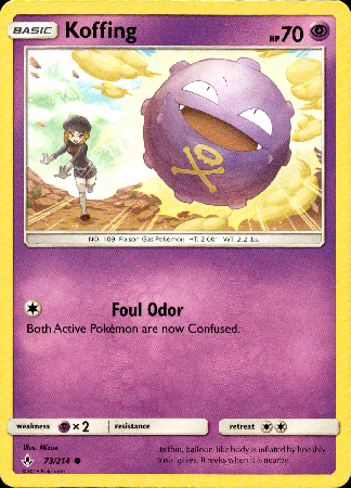 Koffing - 73/214 - Unbroken Bonds - Card Cavern