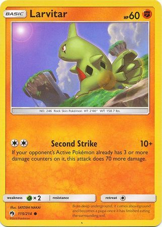 Larvitar - 115/214 - Lost Thunder - Card Cavern