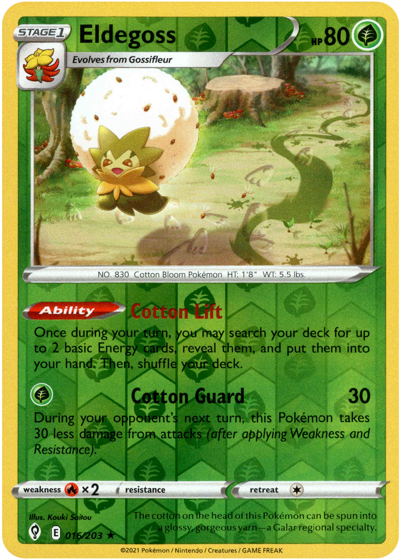 Eldegoss - 016/203 - Evolving Skies - Reverse Holo - Card Cavern