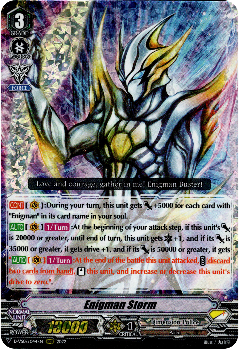 Enigman Storm - D-VS05/044EN - V Clan Collection Vol.5 - Foil - Card Cavern