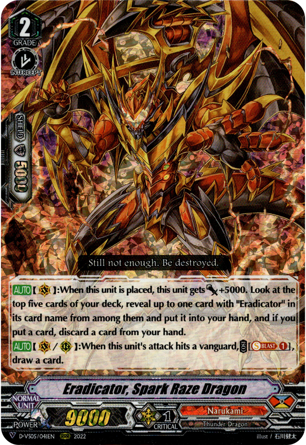 Eradicator, Spark Raze Dragon - D-VS05/041EN - V Clan Collection Vol.5 - Foil - Card Cavern