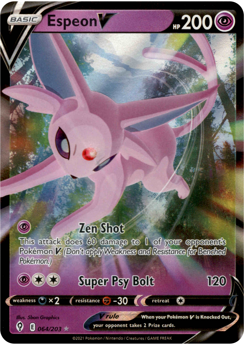 Espeon V - 064/203 - Evolving Skies - Card Cavern