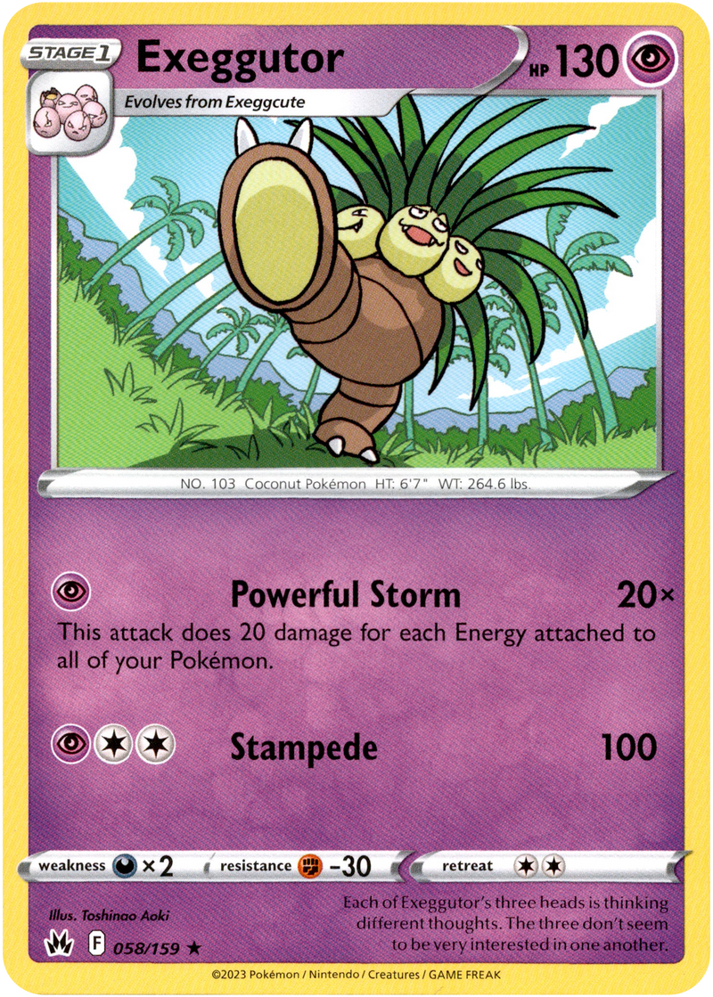 Exeggutor - 058/159 - Crown Zenith - Card Cavern