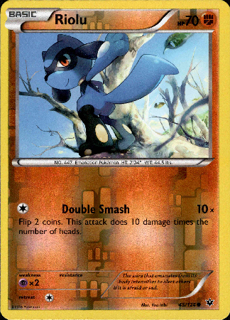 Riolu - 45/124 - Fates Collide - Reverse Holo - Card Cavern