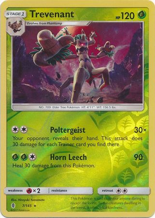 Trevenant - 7/145 - Guardians Rising - Reverse Holo - Card Cavern