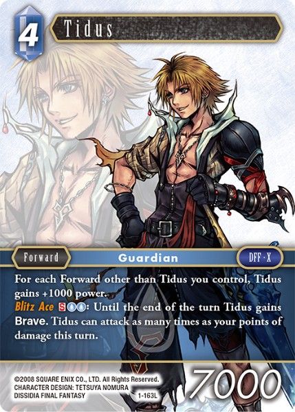 Tidus - 1-163L - Opus I - Foil - Card Cavern