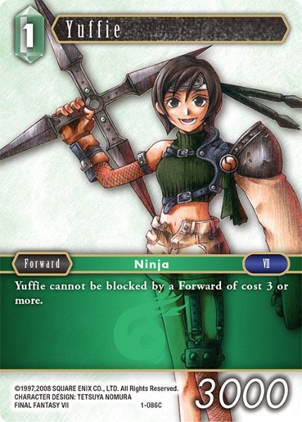 Yuffie - 1-086C - Opus I - Card Cavern