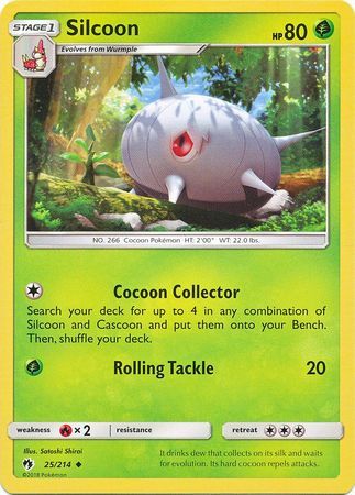 Silcoon - 25/214 - Lost Thunder - Card Cavern