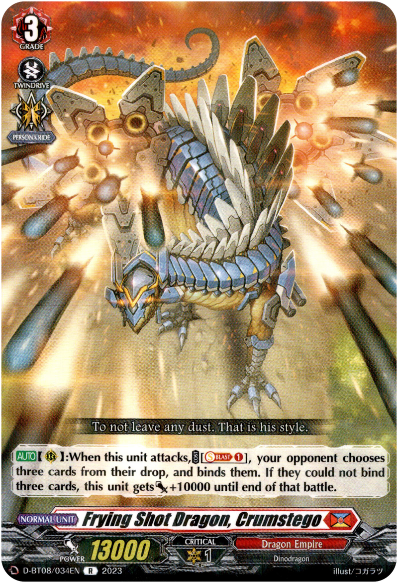 Frying Shot Dragon, Crumstego - D-BT08/034EN - Minerva Rising - Card Cavern