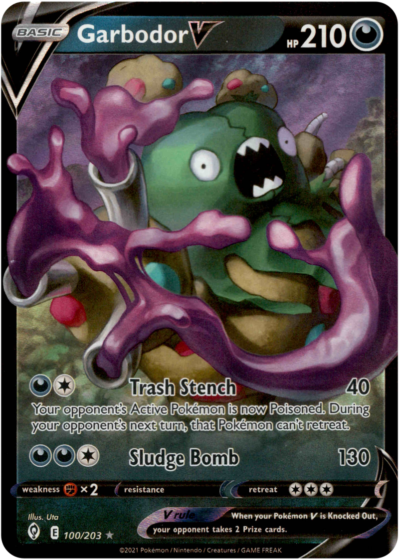 Garbodor V - 100/203 - Evolving Skies - Card Cavern