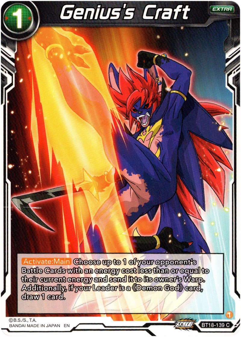 Genius’s Craft - BT18-139 - Dawn of the Z-Legends - Card Cavern