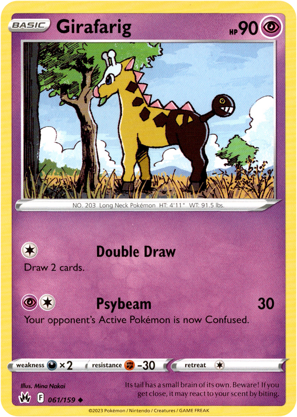 Girafarig - 061/159 - Crown Zenith - Card Cavern