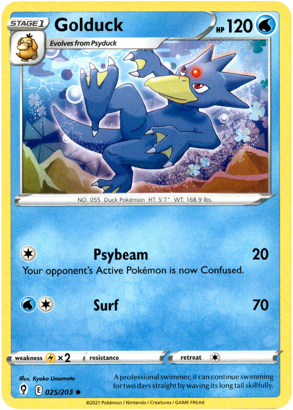 Golduck - 025/203 - Evolving Skies - Card Cavern